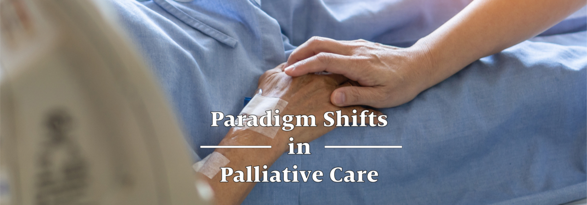 Holding hands in palliative care
