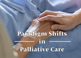 Holding hands in palliative care